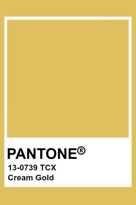 Gold Swatch Color, Gold Pantone Color Palette, Gold Color Swatch, Gold Colour Code, Gold Pantone Color, Cream Pantone, Gold Solid Color, Pantone Tcx, Yellow Pantone