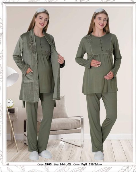 Pregnant Fashion, Night Suit, Maternity Fashion, Nightwear, Pajamas, Couture, Clothes For Women, Dresses, How To Wear