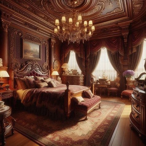 Victorian Gothic Bedroom, King Bedroom Ideas, Dark Powers, Shadows Of The Empire, Gothic Bedroom, Dark Power, King Bedroom, Light Magic, Victorian Gothic