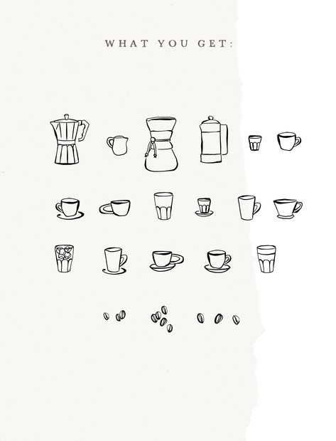 Coffee Hand Drawn, Cafe Graphic Design, Cold Brew Packaging, Coffee Cup Drawing, Coffee Clipart, Coffee Tattoos, Coffee Vector, Infographic Poster, Hand Drawn Icons