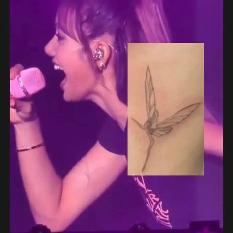 Lisa Manoban Tattoo, Lalisa Tattoo, Kpop Idol Tattoo, Kpop Tattoos Ideas, Blackpink Tattoo, Ruby Rider, Lisa Tattoo, Beaded Necklace Outfit, Japanese Tattoo Words