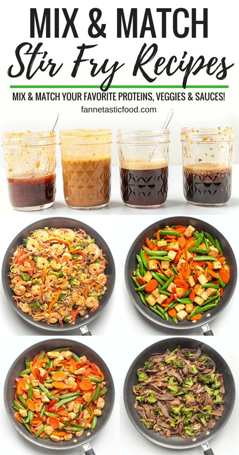 Healthy Stir Fry Recipes, Diy Sauces, Stir Fry Recipes Healthy, Protein Veggies, Quick Dinner Ideas, Wok Recipes, Easy Stir Fry Recipes, Healthy Stir Fry, Easy Stir Fry