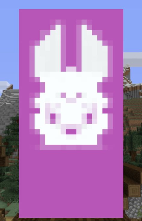 Rabbit Banner Minecraft, Bunny Banner Minecraft, Golden Bunny, Mc Builds, Minecraft Banner, Minecraft Banner Designs, Minecraft Drawings, Minecraft Banners, Banner Designs