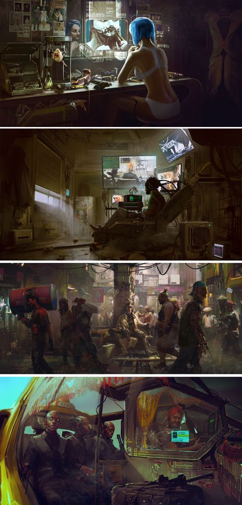 Cyberpunk Workshop Concept Art, Cyberpunk 2077 Concept Art Character, Cyberpunk Tech Concept Art, Cyberpunk 2077 Characters, Scifi City Concept Art, Cyberpunk 2077 Character Design, Cyberpunk Red Character Art, Future Concept Art, Cyberpunk City Concept Art