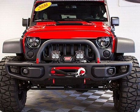 10th Anniversary Style Front Winch Bull Bar with U bar Jeep Wrangler Sport Unlimited, Jeep Wrangler Front Bumper, Jeep Wrangler Interior, Best Jeep Wrangler, Country Trucks, Jeep Bumpers, 2016 Jeep Wrangler, Jeep Wrangler Accessories, Wrangler Sport