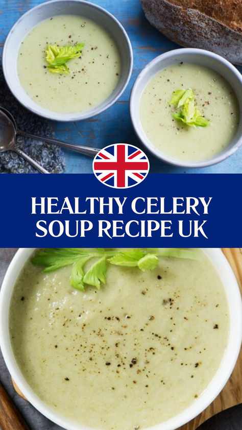 Healthy Celery Soup Recipe UK Creamy Celery Soup Recipes, Celery Potato Soup, Celery Soup Recipes, Soup Recipes Uk, Budget Family Meals, Celery Soup, Potato Vegetable, Chefs Table, Vegetable Stock