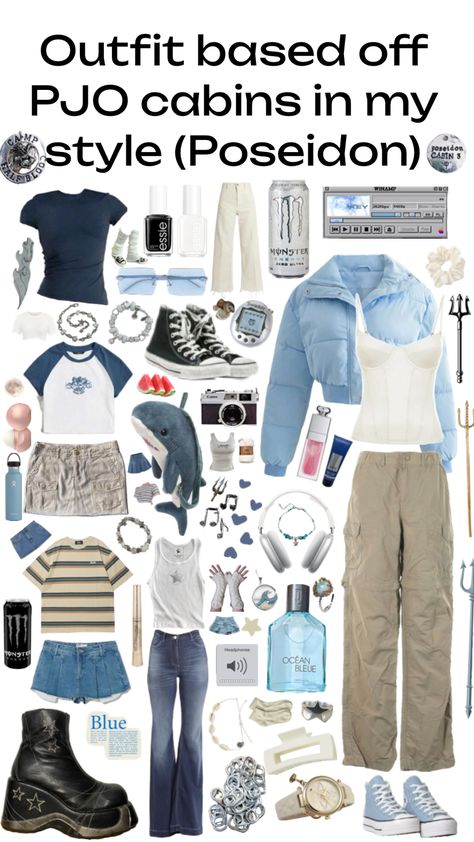 Should I do more? #percyjackson #outfitinspo #posideon Percy Jackson Costume, Cabin Outfit, Percy Jackson Cabins, Percy Jackson Outfits, Daughter Of Poseidon, Percy Jackson Cast, Character Inspired Outfits, Percy Jackson Books, Lazy Day Outfits