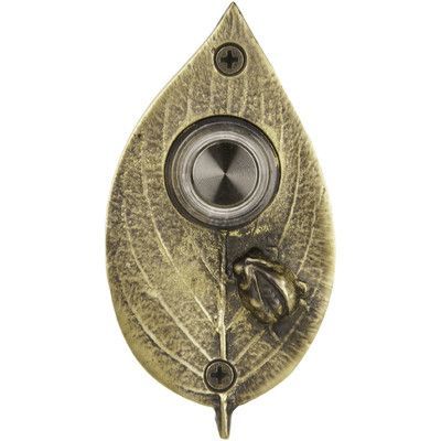 Waterwood Hardware Ladybug on Leaf Doorbell Finish: Ladybug On A Leaf, Ladybug On Leaf, Doorbell Cover, Doorbell Button, Doorbell Chime, Door Bells, Door Bells & Chimes, Craftsman Exterior, Hobbit Hole