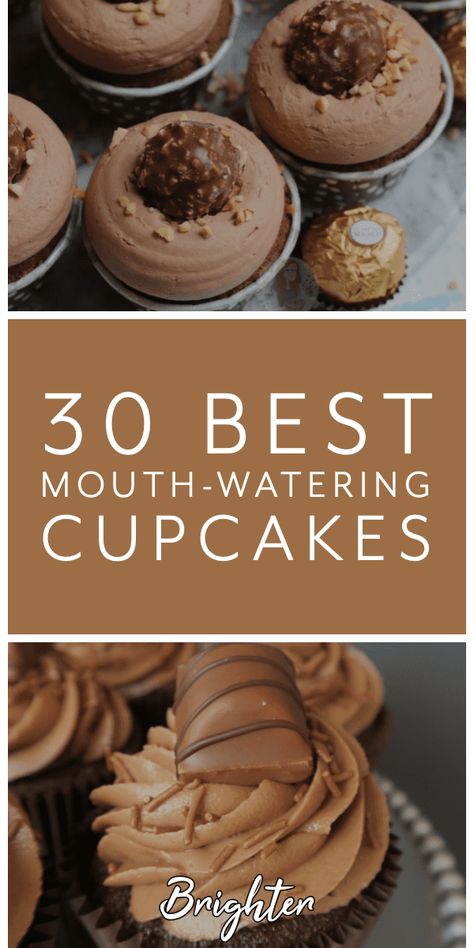 30 Of The Best Mouth-Watering Cupcakes - Brighter Craft Moist Cupcake Recipes, Delicious Cupcakes Recipes, Specialty Cupcakes, Kimberly Ann, Fancy Cupcakes, Modern Kitchen Accessories, Homemade Cupcakes, Cupcake Cake Designs, Oreo Cupcakes