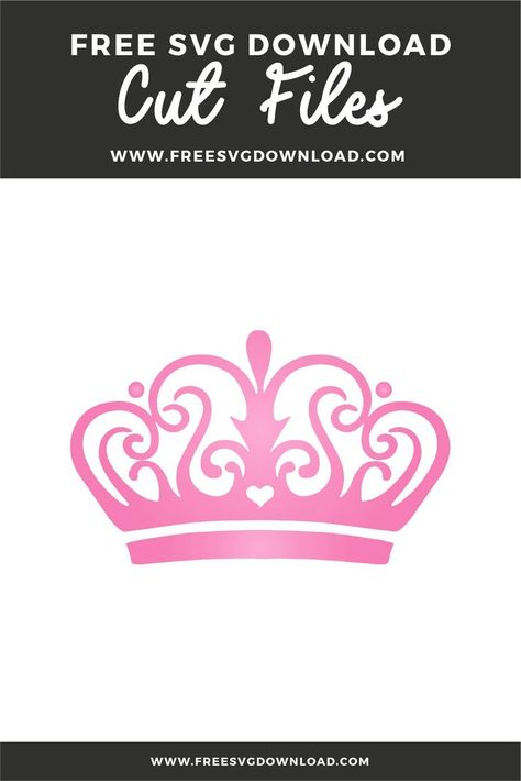 Princess Crown Svg Free, Crown Svg Free Cricut, Princess Crown Template Free Printable, Small Princess Crown Tattoo, Free Crown Svg, Princess Svg Free, Barbie Svg Free, Barbie Crown, Queen Crown Svg