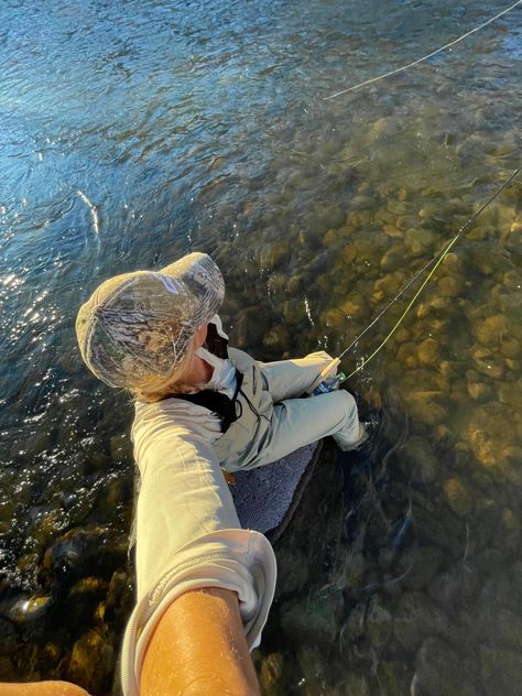 #fishing #flyfishing #aesthetic #country #yeeyee #colorado #adventure Fly Fishing Aesthetic, Fishing Girl Aesthetic, Fly Fishing Pictures, Fisherman Aesthetic, Fishing Aesthetic, Dream Asthetic, Montana Aesthetic, Fishing Pics, Homecoming 2024