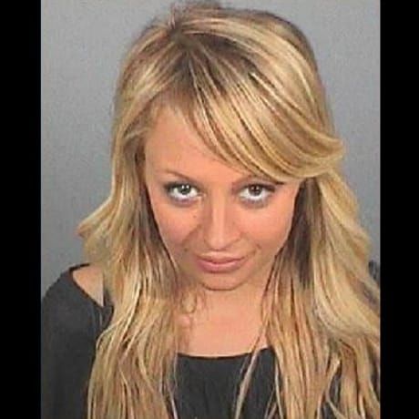 Celebrity Mug Shots Photos | Photo 1 | TMZ.com Mug Shot, Nicole Richie, Mug Shots, Mug, Hair, Blue, Black