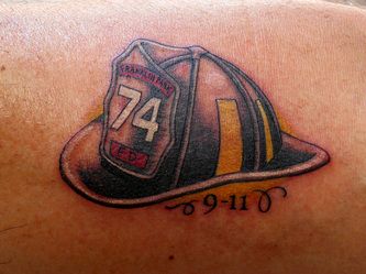 Fire Fighter Memorial Tattoos, Firefighter Hat Tattoo, Fireman Helmet Tattoo, Woman Firefighter Tattoo, Fire Hat Tattoo, Fireman Memorial Tattoo, Firefighter Daughter Tattoo, Fallen Firefighter Tattoo, Fire Fighter Helmet Tattoo