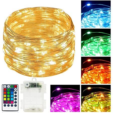 Battery Led String Lights, Halloween Lighting Outdoor, Battery Powered Fairy Lights, String Lights In The Bedroom, Fairy Lights Bedroom, Lights For Bedroom, Battery String Lights, Indoor String Lights, Led Fairy Lights