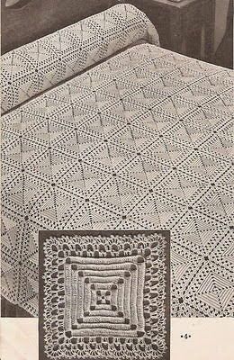 Flower Bedspread, Crochet Bedsheets, Crochet Tablecloth Pattern, Diy Crafts Crochet, Crochet Pattern Instructions, Vintage Bedspread, Crochet Bedspread Pattern, Pattern Motif, Bed Spread