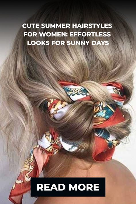 Woman with blonde hair tied in a low bun and decorated with colorful scarves. Casual Updos For Medium Hair, Upside Down French Braid, Chocolate Blonde, Casual Updo, Short Hair Up, Messy Bun With Braid, Top Braid, Night Hairstyles, Up Dos For Medium Hair