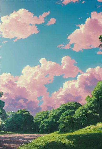 Beautiful Sky Drawing, Anime Sky Background, Sky Background Drawing, Anime Clouds Sky, Sky Drawing Clouds, Sky Illustration Cloud, Sky Background Painting, Skyscape Photography, Colorful Sky Painting