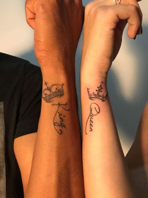 Matching Tattoos For Couples, Him And Her Tattoos, Tattoos For Moms With Kids, Couple Tattoos Unique Meaningful, Best Couple Tattoos, Tattoos For Couples, Tattoos For Moms, Couples Tattoo, Couple Matching Tattoo