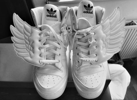 YG STAN Jeremy Scott, Adidas, Sneakers, White