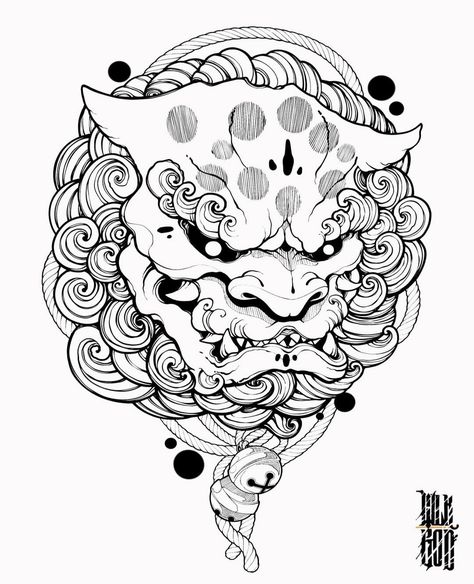 Perro Fu Tattoo, Chinese Guardian Lion, Japanese Foo Dog, Foo Dog Tattoo Design, Leg Sleeve Tattoos, Leg Tattoo Ideas, Japanese Tiger Tattoo, Foo Dog Tattoo, Lion Tattoo Sleeves