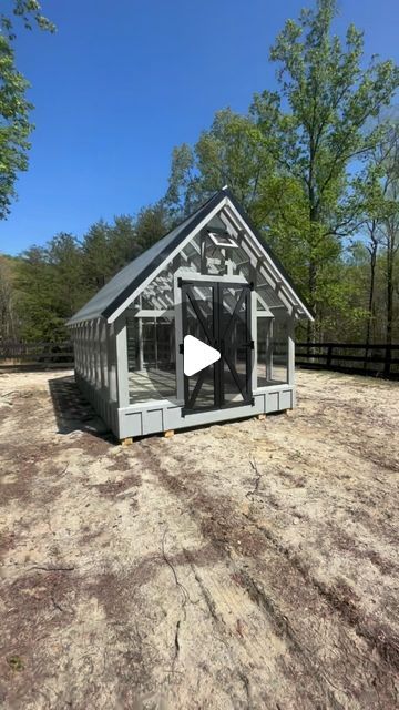 True Craft Sheds on Instagram: "Take a walk with me 🚶☀️ || 10’ x 18’ GREENHOUSE • pressure treated base with screen • solid wood framing • premium paint • polycarbonate roof + fixed polycarbonate windows • 1 automatic opening vent + 1 ventilation fan! @true_craft_sheds 
.
.
#truecraftsheds #greenhouse #spring2024 #🪴 www.truecraftsheds.com•jshawcraft@gmail.com" Greenhouse Polycarbonate Panels, Plexiglass Greenhouse, Craft Sheds, Polycarbonate Roof, Windows 1, Craft Shed, Floating Deck, Polycarbonate Greenhouse, Polycarbonate Panels