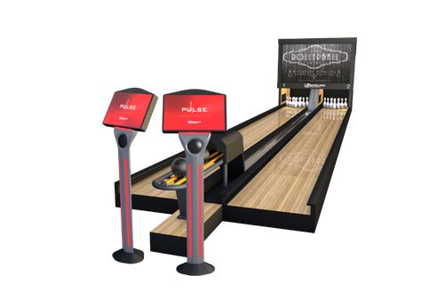 Mini Bowling Alley | Rollerball Bowling | Small Ball Bowling | US Bowling Mini Bowling Alley, Pallet Furniture Designs, Mini Bowling, Skee Ball, Games For Fun, Tool Cart, Great Wolf Lodge, Bowling Alley, Bowling Pins