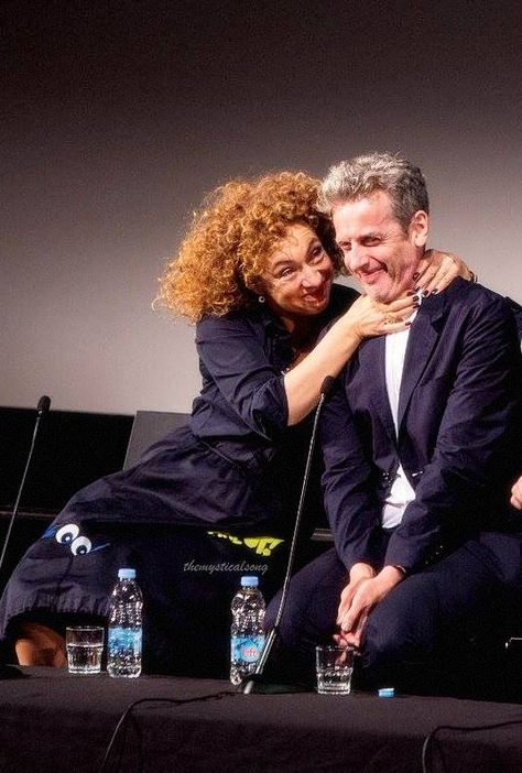 The best caption gets a shoutout on our Official Instagram account! - instagram.com/doctorwhofanz_/  #DoctorWho Doctor Who 12, Alex Kingston, Tv Doctors, Twelfth Doctor, 12th Doctor, Cool Captions, River Song, Peter Capaldi, British American