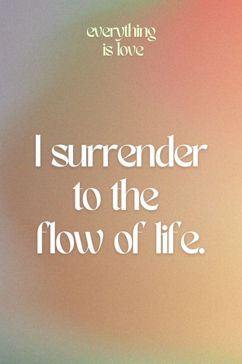 I surrender to the flow of life Letting Go Spirituality, Release Fear Affirmations, Letting Go Aethstetic, Letting Go Affirmations, Surrender Affirmations, I Release Affirmations, Release Affirmations, Fear Affirmations, Self Love Vision Board