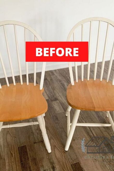 If you're decorating on a budget then you'll love this Joanna Gaines inspired rustic farmhouse oval table and chairs makeover idea. This diy farmhouse upcycle painted furniture idea is perfect if you have an old table that you want to flip. Check out the before and after photos for some upcycling inspiration. #diy #table #makeover White Farmhouse Table And Chairs, Small Diy Dining Table, Painted Kitchen Tables And Chairs, Old Dining Chairs Makeover, Refurbished Kitchen Chairs, Painted Farmhouse Table And Chairs, Diy Chairs Dining, Refurbished Kitchen Table And Chairs, Painted Dining Table And Chairs Colors