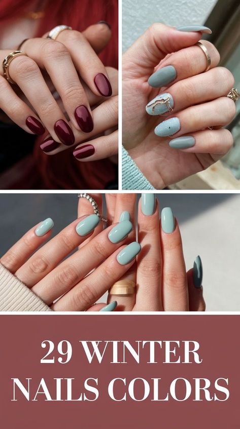 If you're looking for trendy winter nail colors, dark blues and greens are a must-try. Gel almond nails in these shades are perfect for creating a sleek, modern look. For a more fun option, gel short square nails in bright colors like fuchsia or neon yellow can add a playful touch. Opi gel colors in solid tones are also great for those who prefer a more classic look. Nail Color Goes With Everything, Best Gel Manicure Colors, Light Colour Nail Designs, Winter Color Nail Designs, Opi Acrylic Nail Colors, Most Popular Dnd Gel Colors, Tropical Winter Nails, Holiday Nails Colors, Holiday Nails Solid Color