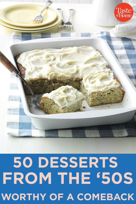 Easy Old Fashioned Desserts, 50s Dessert Recipes, Desserts From The 50s, 1950 Desserts, Old Time Desserts, 1950s Dessert Recipes, Easiest Desserts Ever, 1950s Desserts, Old Fashion Desserts