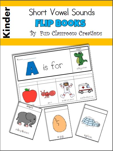 Make a short vowel sounds flip book with your students with this cool freebie. The colorful pages look good printed in black and white as… Zoo Phonics, Childhood Apraxia Of Speech, Kindergarten Language Arts, Alphabet Phonics, Short Vowel Sounds, Flip Books, Sound Book, Preschool Literacy, Home Schooling