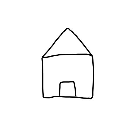 Tiny House Tattoo, House Tattoo Simple, House Tattoo, House Minimal, G Tattoo, Home Tattoo, Graphic Arts, Blue House, Mini Tattoos