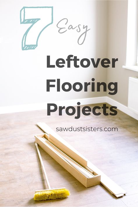 Looking for easy leftover hardwood flooring projects? In this article, I'm sharing a few pieces you can create with your hardwood scraps or any other plank-style flooring. You will love the possibilities, especially if you're a beginner!.#leftoverflooring Laminate Flooring Crafts Leftover, Leftover Laminate Flooring Projects Diy, What To Do With Left Over Vinyl Plank Flooring, Leftover Wood Flooring Ideas, Repurpose Laminate Flooring, Scrap Wood Flooring Projects, Uses For Leftover Laminate Flooring, Laminate Wood Flooring Diy, Upcycle Laminate Flooring