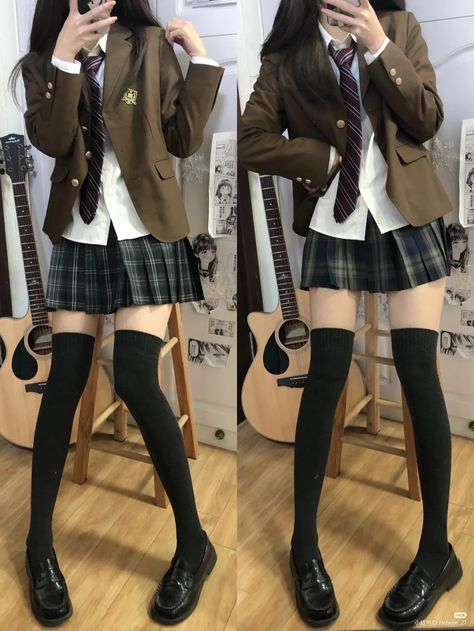 Japanese Uniform, School Uniform Fashion, School Uniform Outfits, Anime School, Cosplay Kawaii, Girl Cat, Kawaii Fashion Outfits, Tomboy Style Outfits, Cute Outfits For School