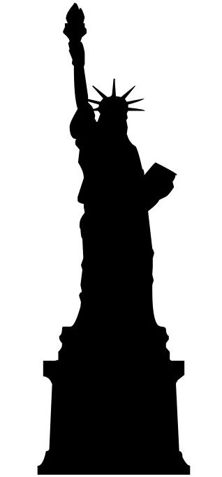 Statue of Liberty Silhouette Statue Of Liberty Clipart, Statue Of Liberty Silhouette, Statue Of Liberty Drawing Easy, Nyc Silhouette, New York Skyline Silhouette, Statue Of Liberty Drawing, تمثال الحرية, Line Sculpture, Shadow Illustration