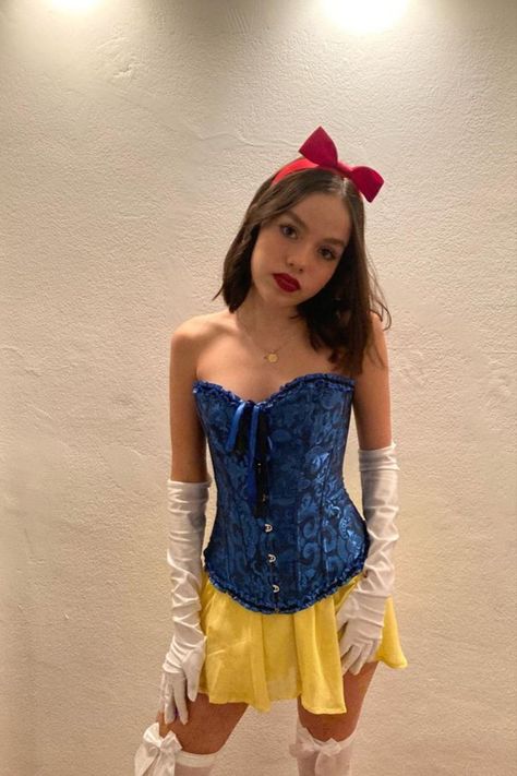 Snow White Womens Costume, Belle And Snow White Costume, Cute Snow White Costume, Hot Snow White Costume, Halloween Costume For Dark Hair, Snow White And Aurora Costume, Ariel Princess Costume, Princess Halloween Costume Corset, Blue Corset Costume