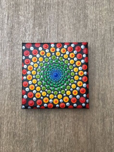 Mini Canvas Painting Ideas, Forest Gifts, Diy Christmas Canvas, Yoga Area, Art Krishna, Canvas Painting Ideas For Beginners, Cuadros Diy, Painting Mandala, Painting Ideas For Beginners