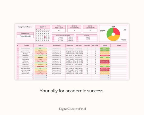 Google Tasks Organizer helps students manage their schedules with ease! It's a planner that simplifies tasks and assignments for school life. Organize your schedule effortlessly using this app, making it easier than ever to stay on top of deadlines and responsibilities. With Google Tasks Organizer, you can keep track of everything from homework to extracurricular activities in one place. Say goodbye to cluttered planners and hello to a more Spreadsheet Design Ideas, School Spreadsheet, Google Sheets Templates, Google Tasks, Spreadsheet Design, Assignment Tracker, Excel Spreadsheets Templates, Budget Template Free, Extracurricular Activities