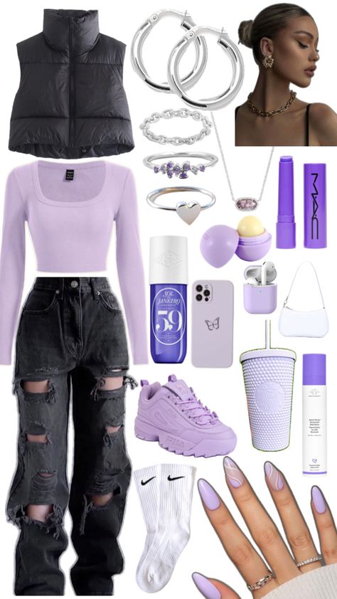 Pink Story, Purple Fits, Shein Outfits, Baddie Outfits, Black Pink, Cute Outfits, Purple, Outfit Inspo, Clothes