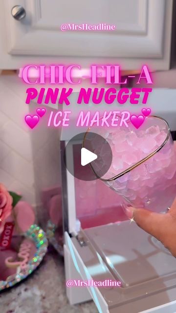 How To Make Pink, Teaching Handwriting, Nugget Ice Maker, Ice Machine, Ice Molds, Diet Coke, Pink Foods, Different Shades Of Pink, Future Apartment Decor