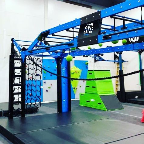 YMCA Builds Dedicated Room For Ninja Warrior Training With MoveStrong Home Ninja Warrior Course, Kids Ninja Warrior, Ninja Warrior Gym, Ninja Training, Rope Climb, Ninja Warrior Course, Bouldering Wall, American Ninja Warrior, Gym Room At Home