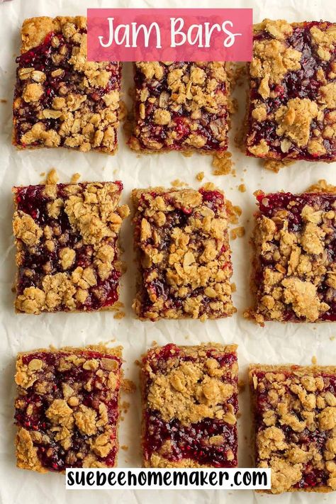 Raspberry Jam Bars, Oatmeal Jam Bars, Homemade Oatmeal Bars, Oatmeal Raspberry, Nutella Raspberry, Raspberry Oatmeal Bars, Raspberry Crumble Bars, Raspberry Breakfast, Oatmeal Bars Healthy