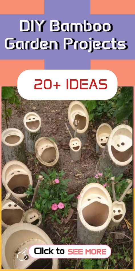 Unleash your inner artist with these imaginative Bamboo Garden DIY ideas. Turn your backyard into a peaceful retreat with elegant bamboo fences, artistic trellises, or a charming bamboo bench. Let your creative side shine and infuse nature into your upcoming weekend plans. Explore new possibilities for transforming your outdoor space! Bamboo Crafts Diy Simple, Bamboo Art Diy, Montessori Garden, Bamboo Fences, Indoor Climbing Plants, Bamboo Bench, Diy Backyard Projects, Diy Bamboo, Zen Vibes