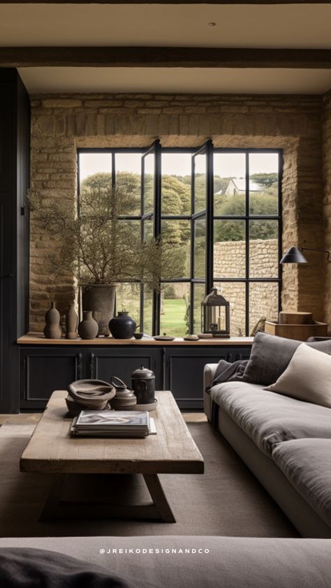 Cotswold Living Room, English Country Home Interiors, English Interior Design Modern, Country Industrial Decor, Living Room French Country, English Country Design, English Country Interiors, English Interior Design, Farm Hotel