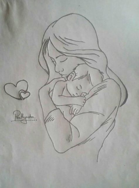 Dad Drawing, Mom Drawing, رسم كاريكاتير, Pencil Drawing Images, Nature Art Drawings, Pencil Sketch Images, Easy Love Drawings, Trending Ideas, Seni Dan Kraf