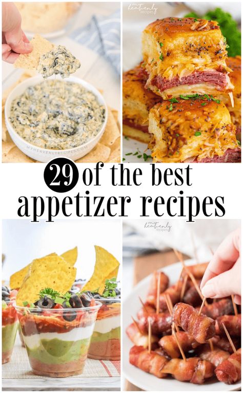 29 of the Best Appetizer Recipes You Must Try Entertainment Food Ideas Appetizers, Supper Appetizers, Viral Appetizers, Warm Appetizers Party Finger Foods, Appetizer Recipes With Meat, 2023 Appetizer Trends, Appetizer Recipes No Cheese, Showstopper Appetizers, Nice Appetizers