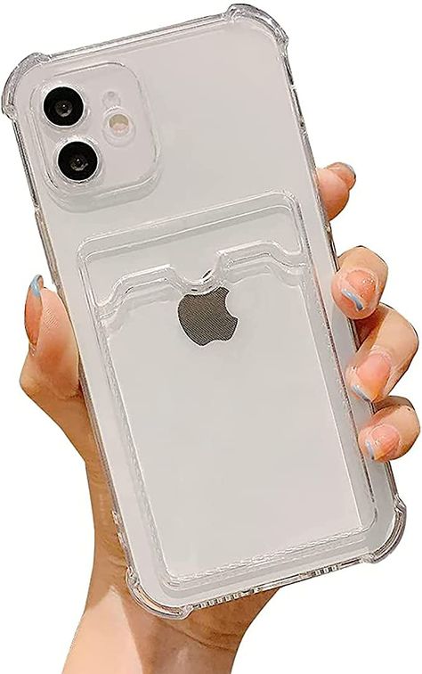 Clear Phone Case With Card Holder, Iphone 11 Case With Card Holder, Iphone 11 Aesthetic Phone, Iphone Card Holder Case, Iphone 11 Case Aesthetic, Clear Iphone 11 Case, Iphone Case With Card Holder, Amazon Phone Cases, Iphone 11 Phone Cases