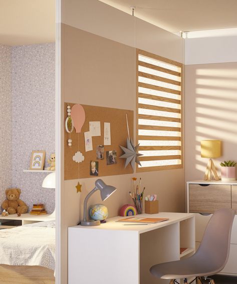 How To Split A Room Kids Shared Bedrooms, Divide Room Into Two Spaces, How To Divide A Room Ideas, Shared Room Divider Ideas, Room For Two Kids, Room Divider Ideas Bedroom, Kids Room Divider, Bedroom Divider, Office Room Dividers