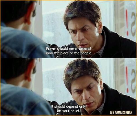 Film: My Name Is Khan Instagram Bio Quotes Short, Shah Rukh Khan Quotes, Bollywood Love Quotes, Universe Quotes Spirituality, My Name Is Khan, Shah Rukh Khan Movies, Srk Movies, Movie Dialogues, Bollywood Quotes